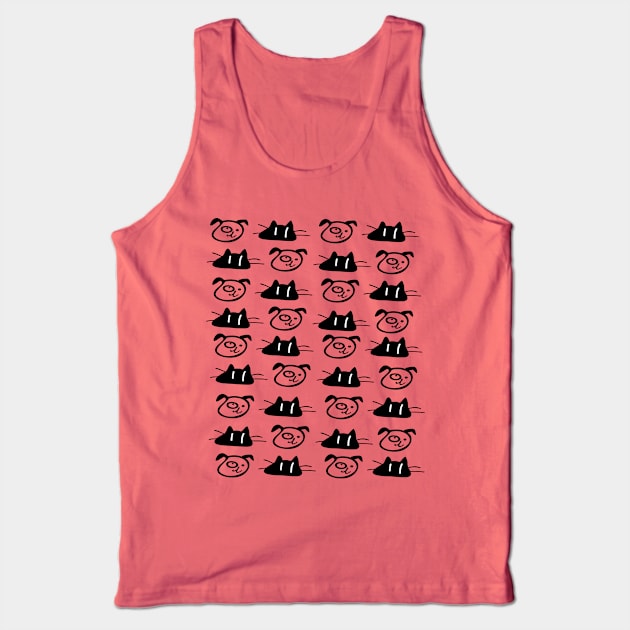 Dog and cat Tank Top by CindyS